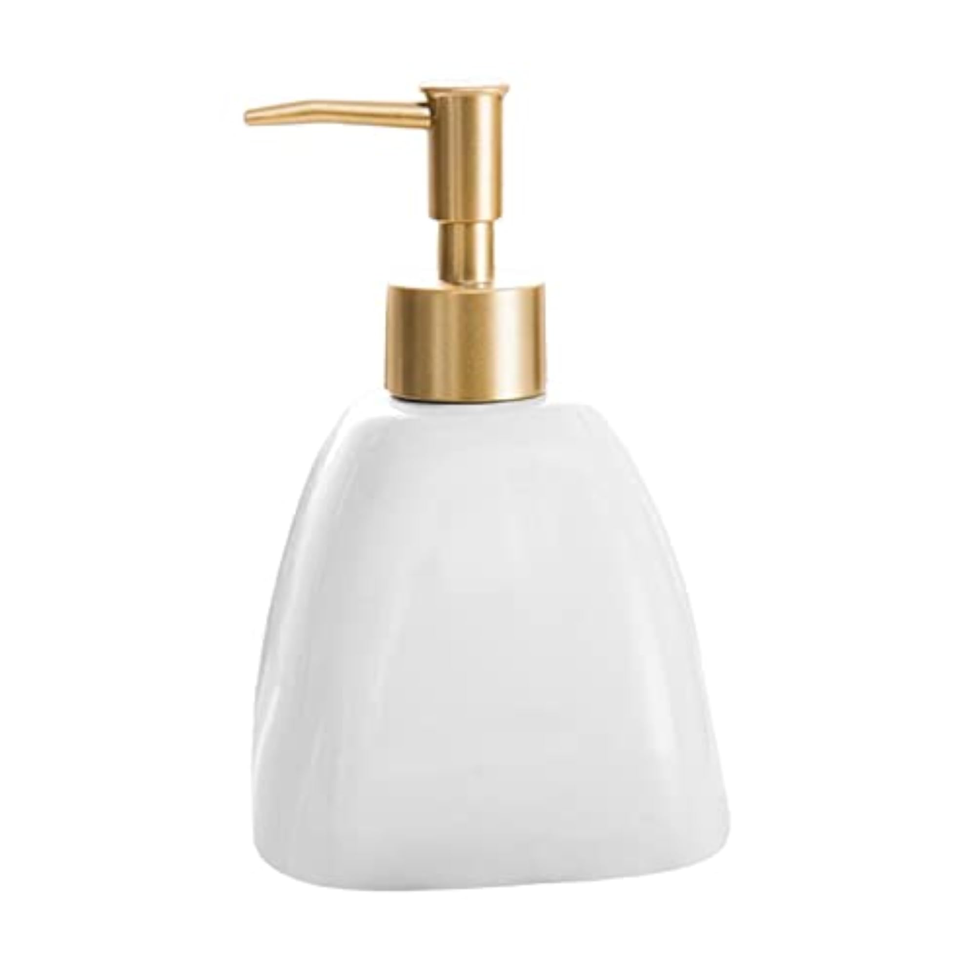 Refillable Pump Bottle for Liquid Soap Dispenser, White